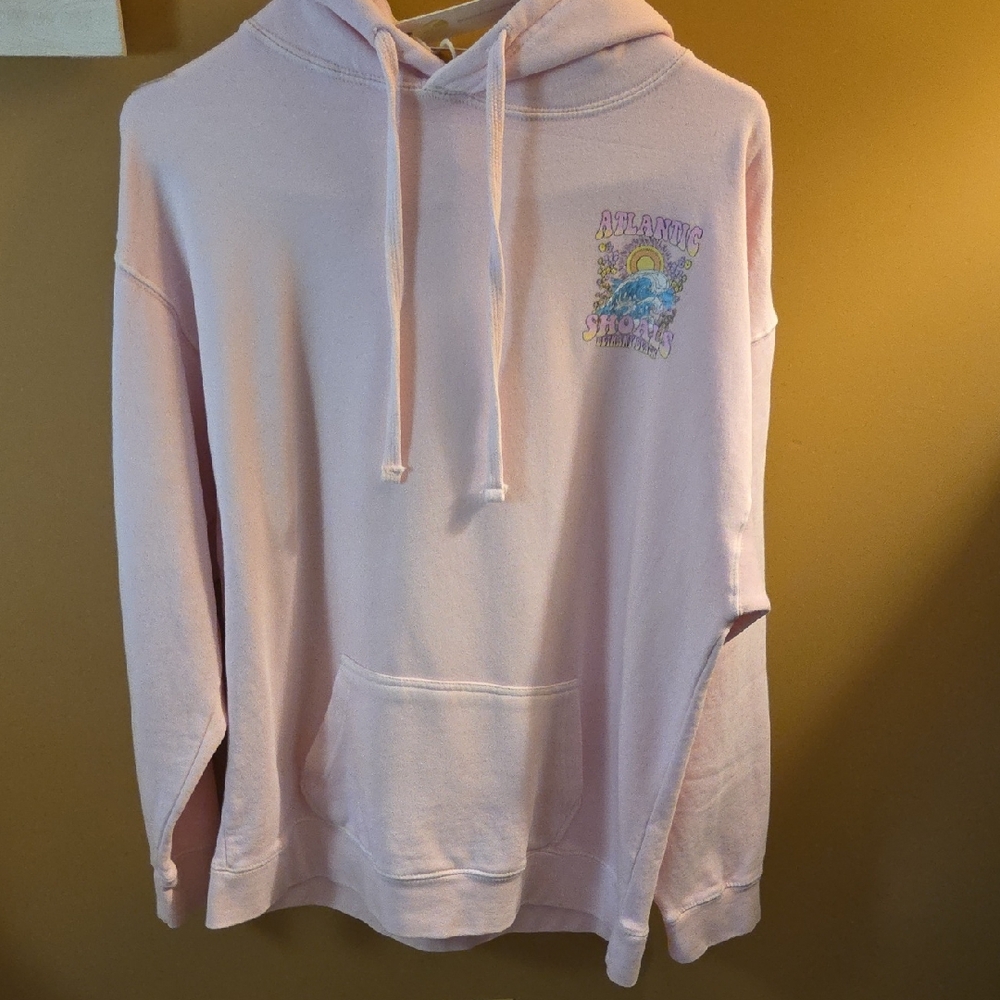 Ocean Drive Light Pink Hoodie with Graphics New With Tags Size Mediun